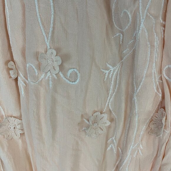 NEW Free People Rosa Maxi Dress Peach Flowers Sz M - Picture 7 of 15